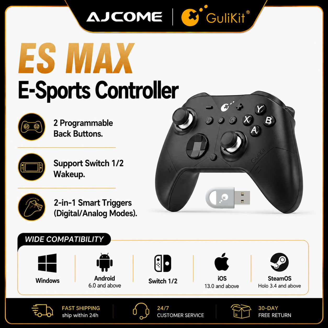 Board Game Android - GuliKit ES MAX Controller Bluetooth Wireless