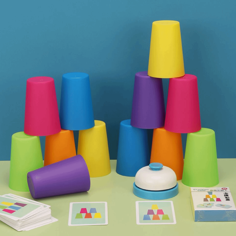 Color Learning Stacking Cup Ga - Board Game Quick 评论和价格