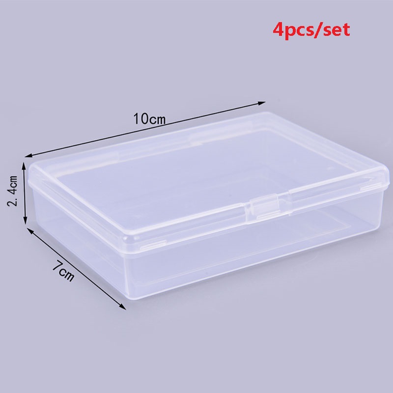 4PCS 10*7*2.4cm Transparent pl - Board Game Organization 评论和价格