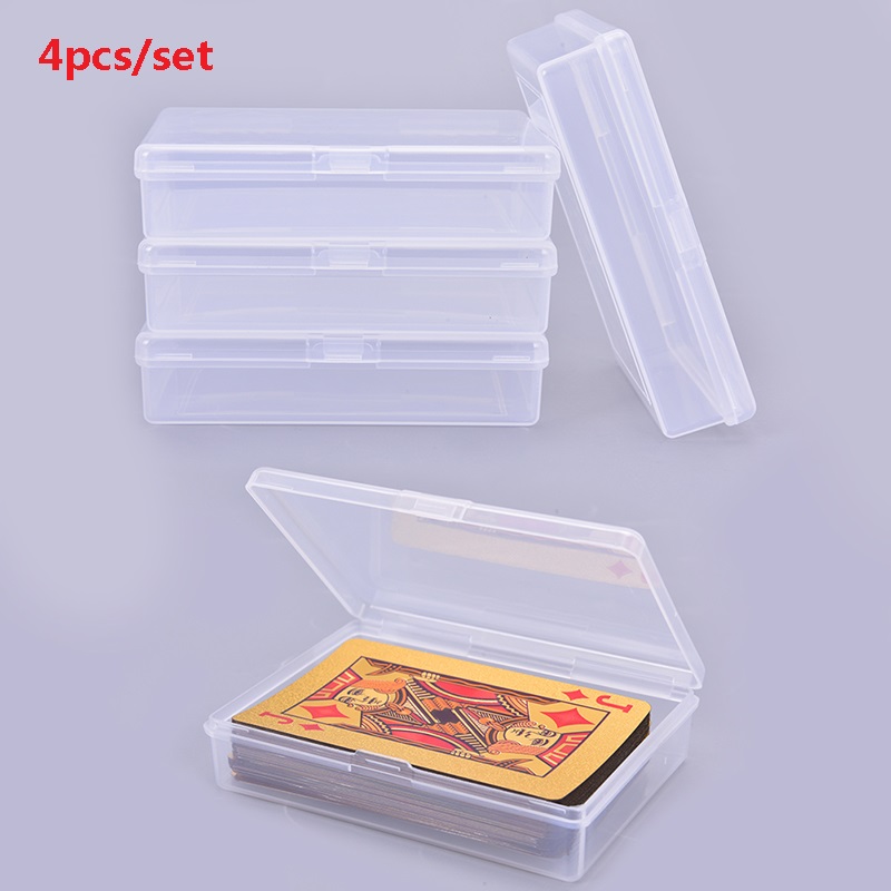 4PCS 10*7*2.4cm Transparent pl - Board Game Organization 评论和价格