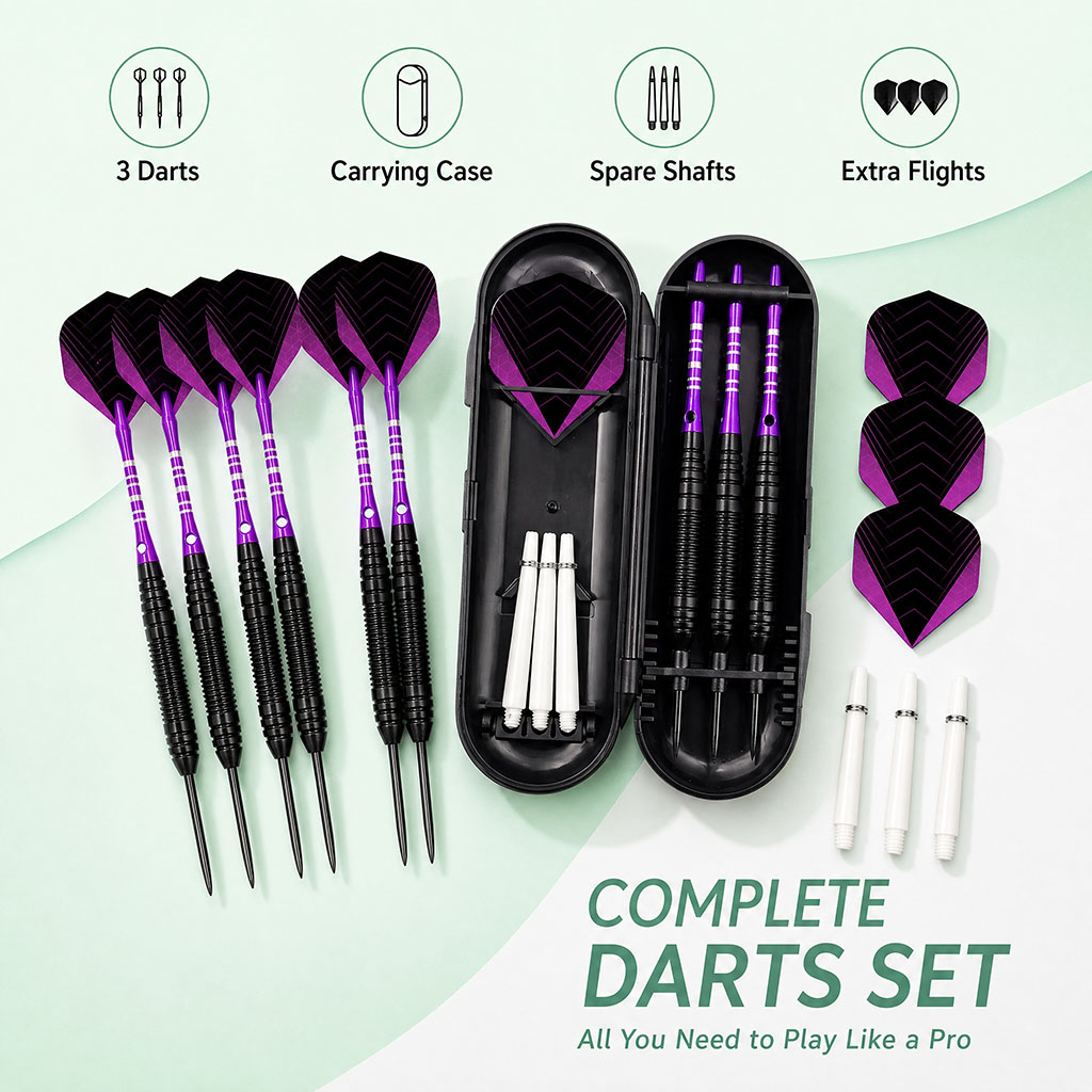 Indoor Sport Steel Tip Darts S - Board Game Organization 评论和价格