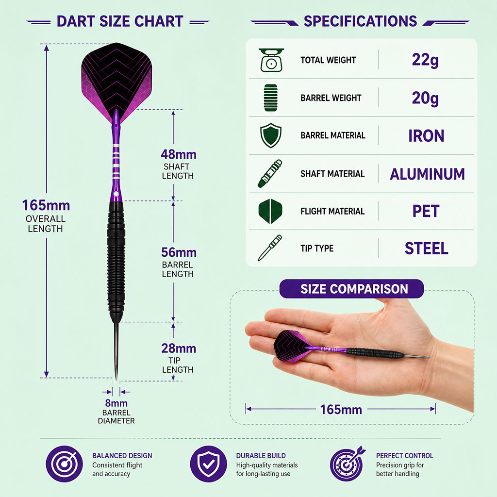 Indoor Sport Steel Tip Darts S - Board Game Organization 评论和价格