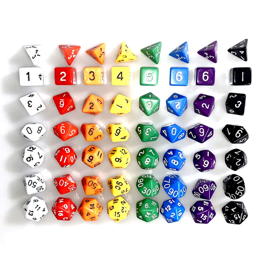 16/40pcs Polyhedral Game Dice, - Board Game Organization 评论和价格